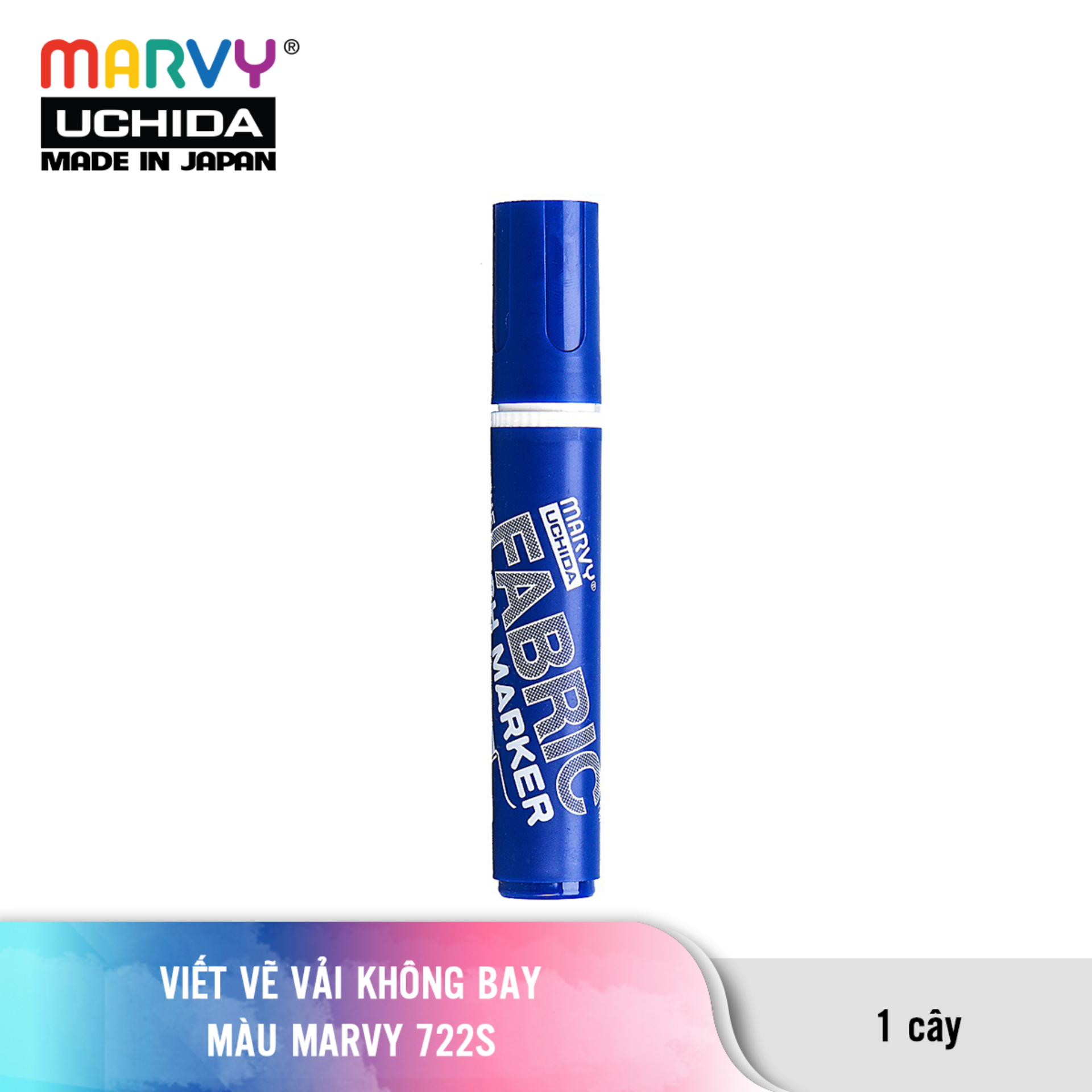 Viết Vẽ Vải Không Bay Màu Marvy 722S