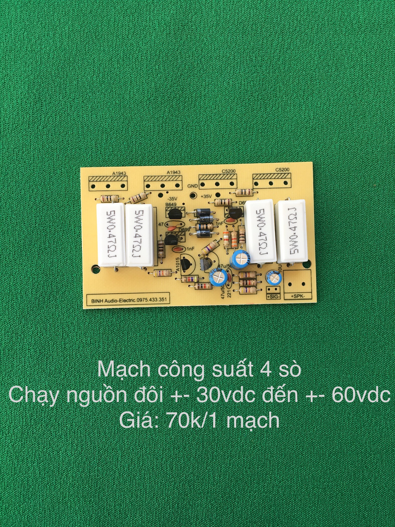 Mạch công suất 4 sò