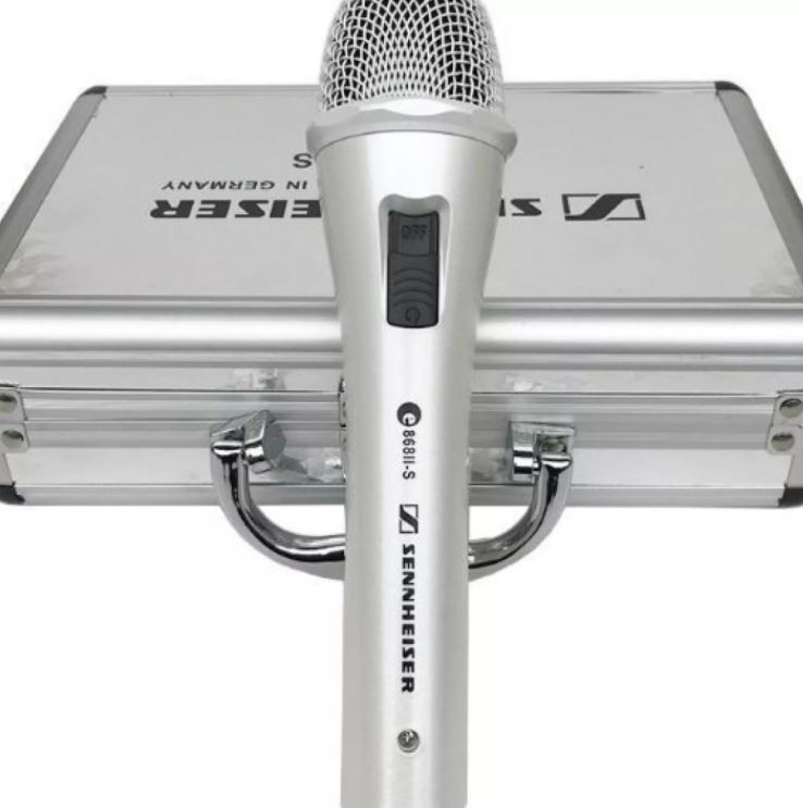 Micro Karaoke Sennheiser E 868II-S Lõi Mic Xịn - Micro Có Dây Cao Cấp Giọng Hát Siêu Hay Lọc Âm Cực Tốt Chống Ồn Công Nghệ Super Cardioid Hiện Đại Tương Thích Với Hầu Hết Các Loại Loa Và Amly Dây Mic Dài Siêu Bền