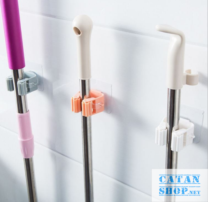 [HCM]Móc treo chổi dán tường  treo cây lau nhà siêu dính thông minh GD328-Treochoi