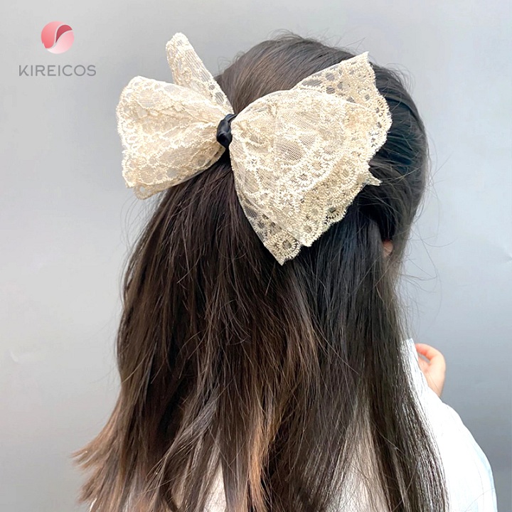 [HCM]Kẹp Nơ Ren Tiểu Thư Cao Cấp Hot Trend Hàn Quốc
