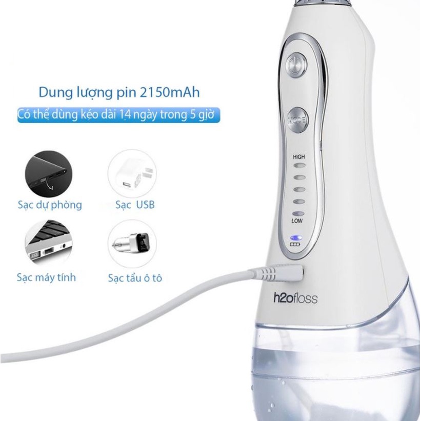 Dây sạc Máy tăm nước h2ofloss