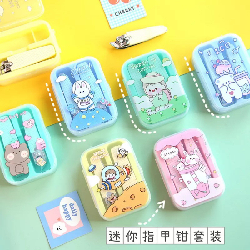 Set 2 bấm móng tay nhiều màu
