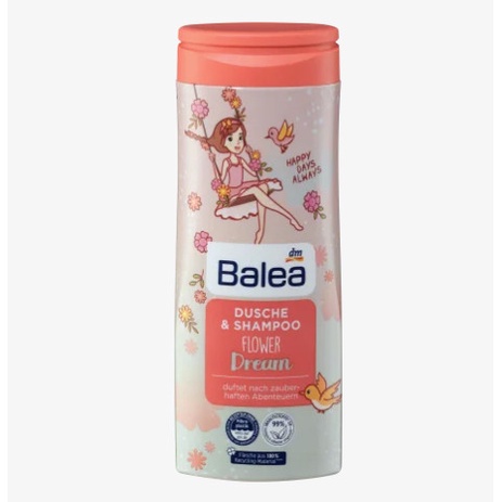Sữa tắm gội 2in1 Balea Ocean Princess Đức cho bé trai bé gái 300ml