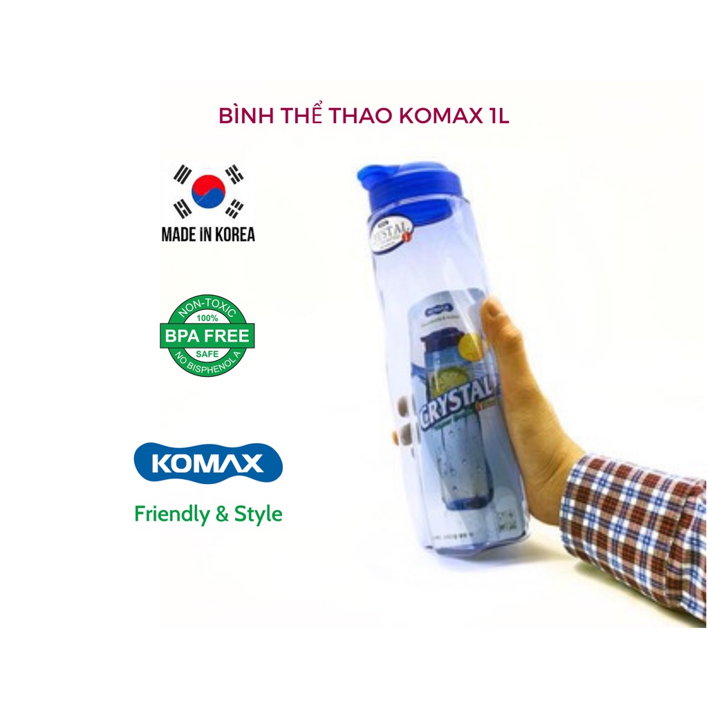 BÌNH CRYSTAL KOMAX HÀN QUỐC 1L - NO BPA