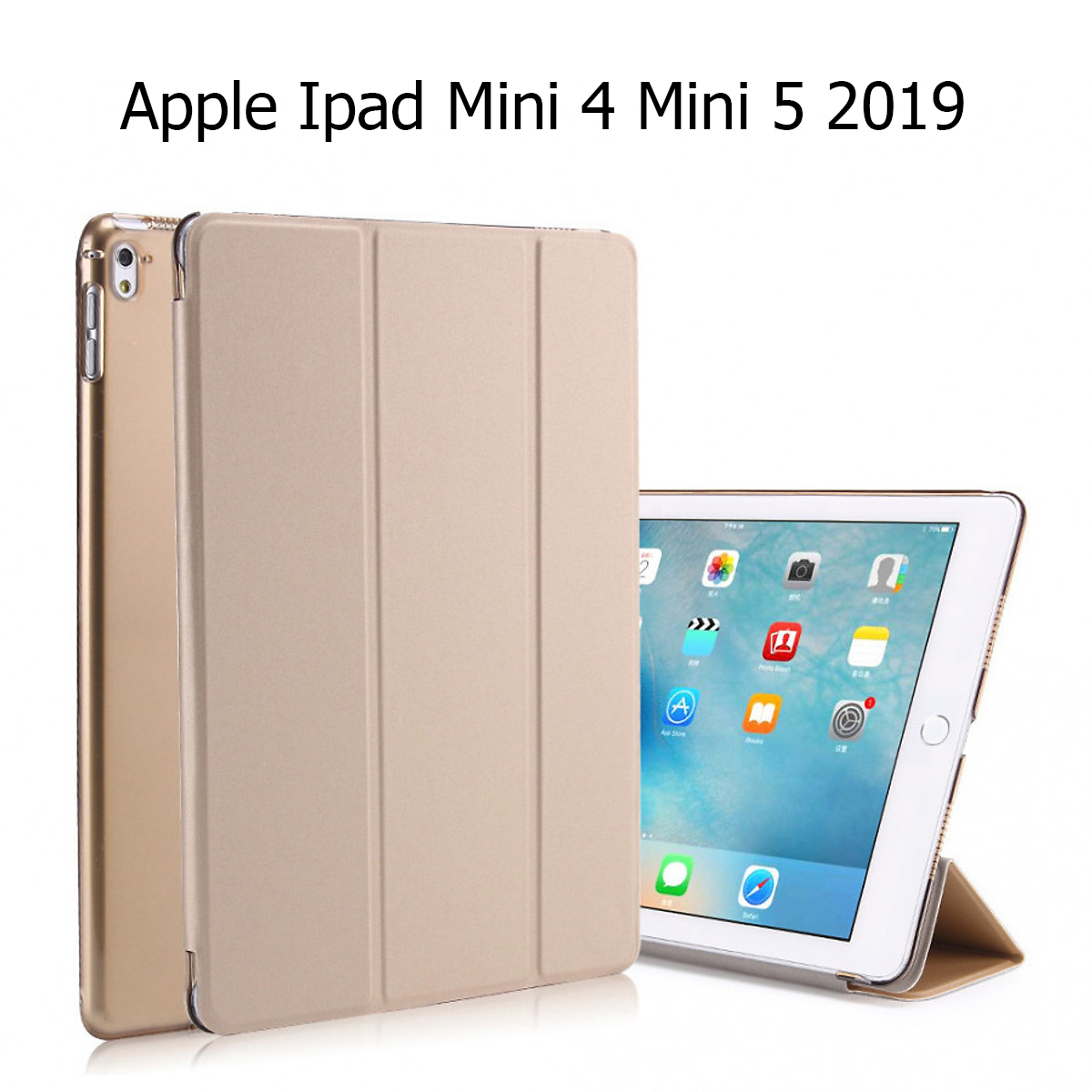 Bao Da Cover Cho Ipad Mini 4 Mini 5 2019 Hỗ Trợ Smart cover