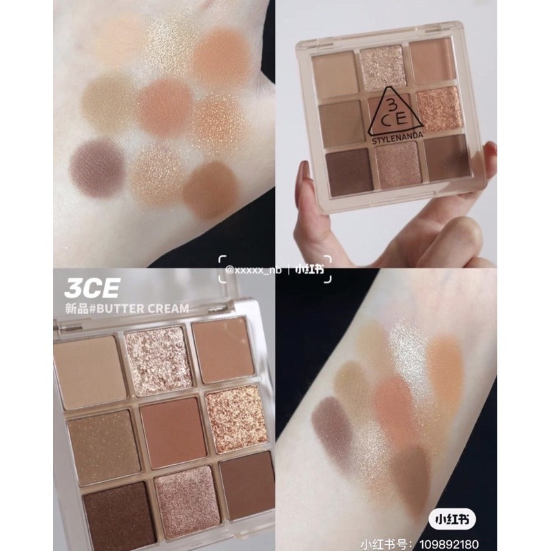 Phấn Mắt/Màu Mắt 9 Ô 3CE Multi Eye Color Palette (Butter Cream - Some Def)