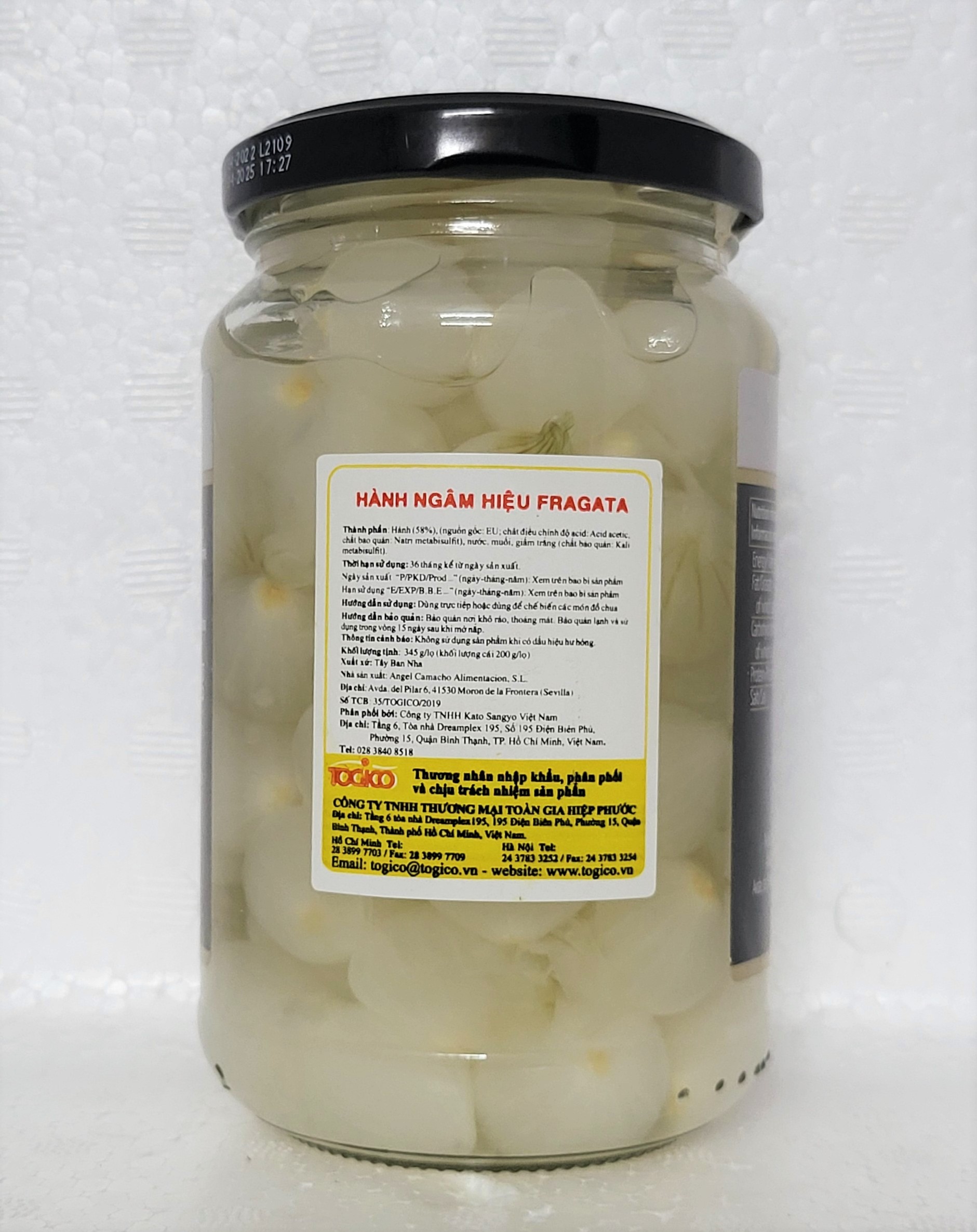 [Lọ 345g] CỦ HÀNH TÂY NGÂM [Spain] FRAGATA Cocktail Onions (tgc)