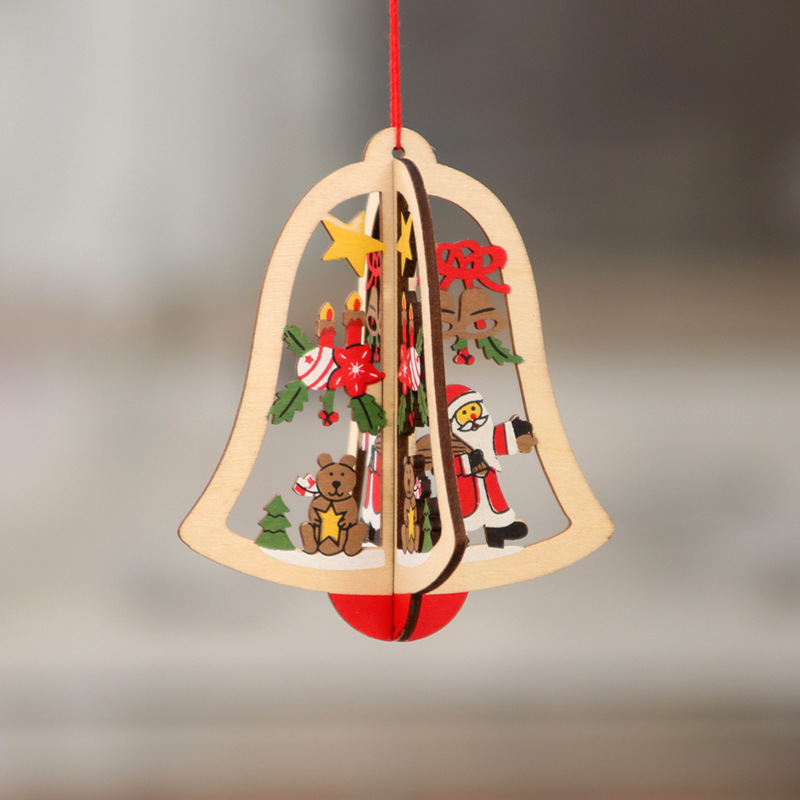Đồ treo gỗ trang trí giáng sinh, cây thông noel