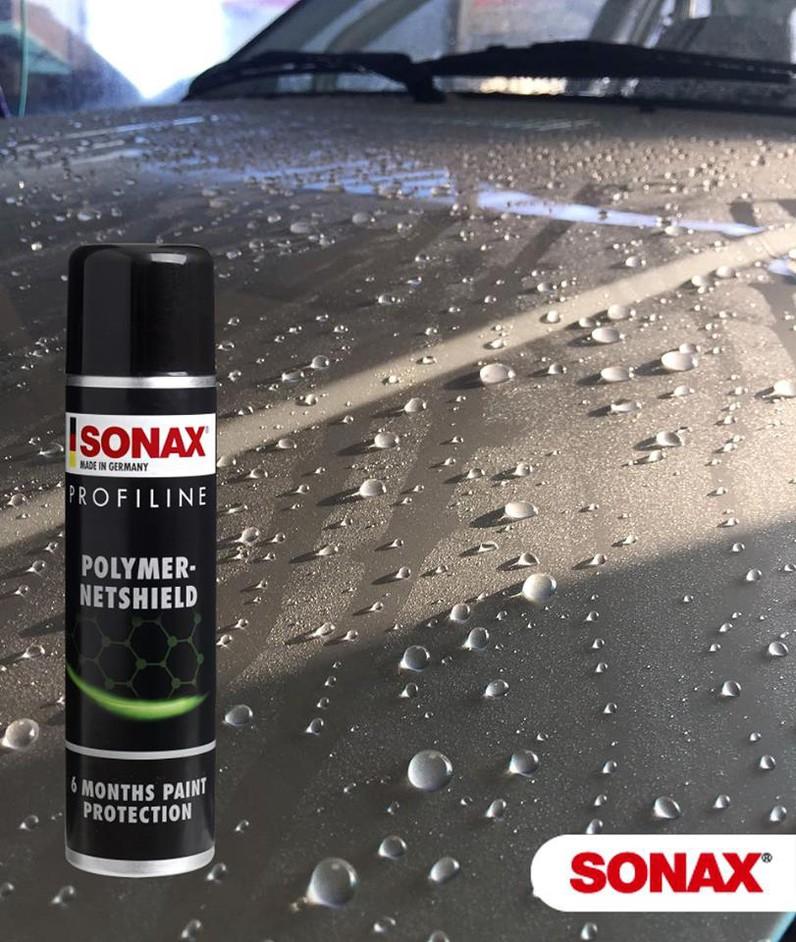 Chai phủ bóng bảo vệ sơn xe Sonax Polymer NetShield 340ml