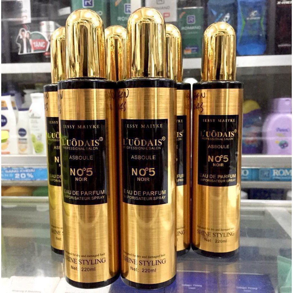 Xịt Dưỡng Tóc Nước Hoa No5 Noir 220ml Phục Hồi Tóc