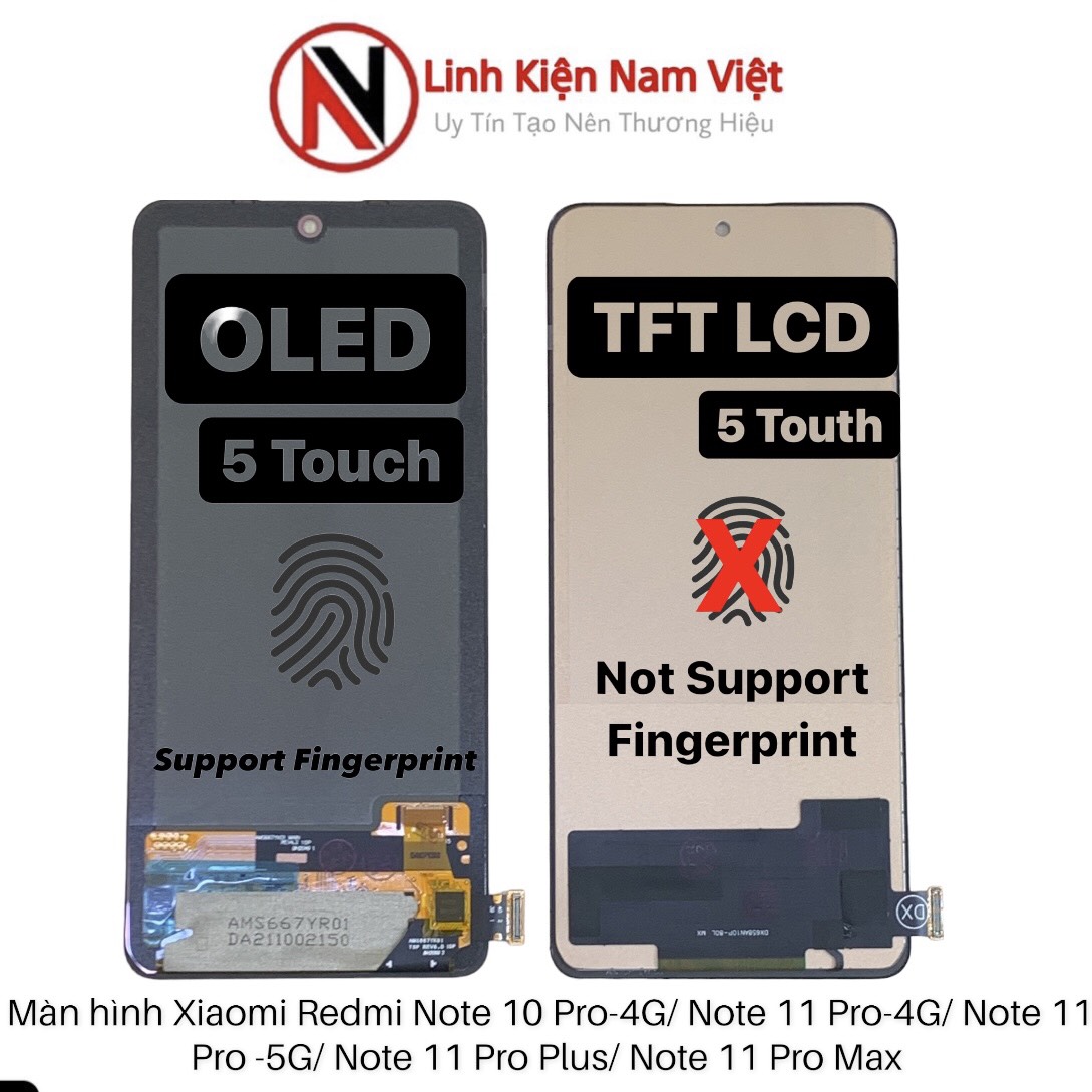 Màn hình Xiaomi Redmi Note 10 Pro - 4G / Note 11 Pro- 4G / Note 11 Pro-5G/ Note 11 Pro Plus/ Note 11 Pro (OLED,INCELL)