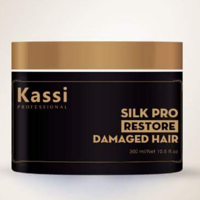 Kem hấp tóc phục hồi hư tổn Kassi Silk Pro Repair 300ml