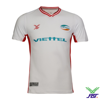 Áo thi đấu Áo bóng đá sân khách Viettel FC mùa giải 2020 phân phối chính hãng Thái Lan, thương hiệu FBTsports, mã sản phẩm 12F-1109 màu trắng thumbnail