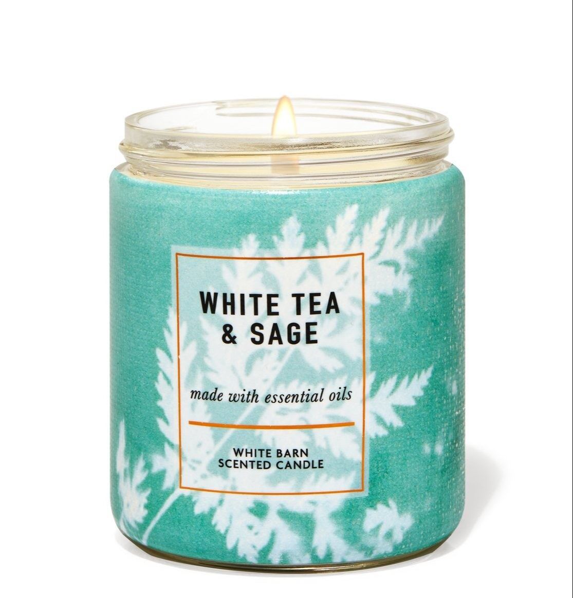 < BBW USA > Nến thơm Bath & Body Works WHITE TEA & SAGE 1bấc 198g