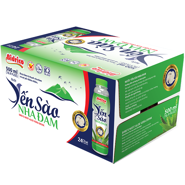 Yến Sào nha đam Bidrico (500ml/chai)