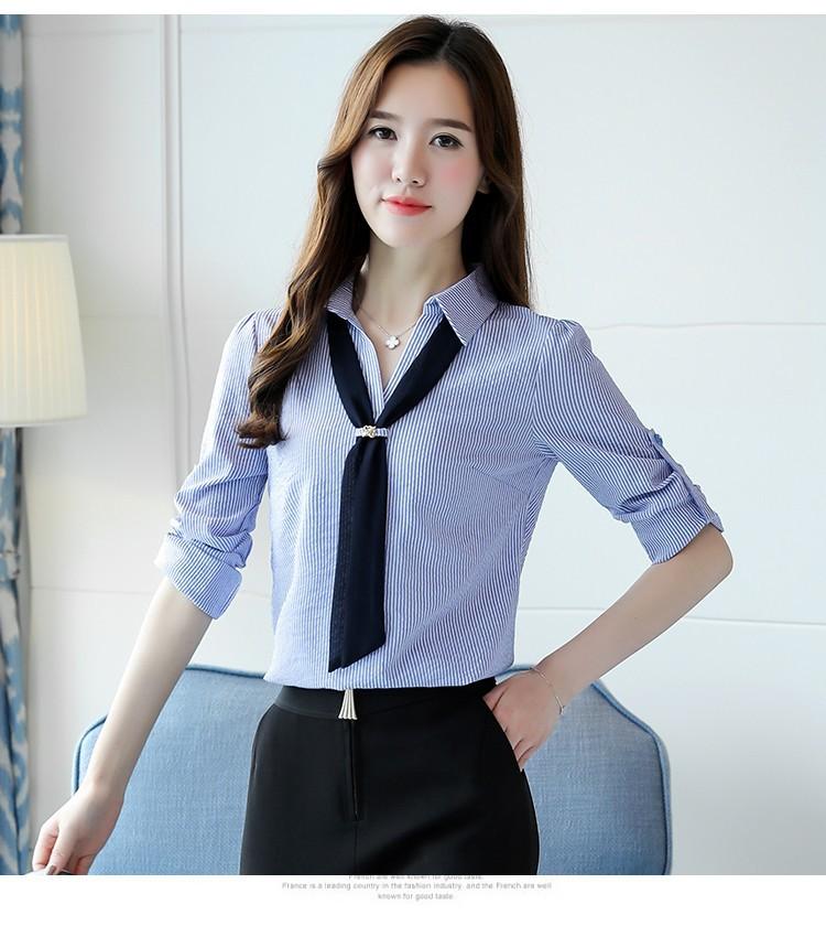 [HCM]Áo sơ mi nữ thắt cavat