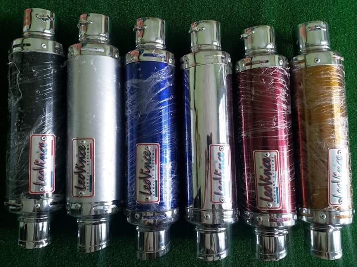 Pô leovince trắng full pass treo lò xo - Lon Không Cổ