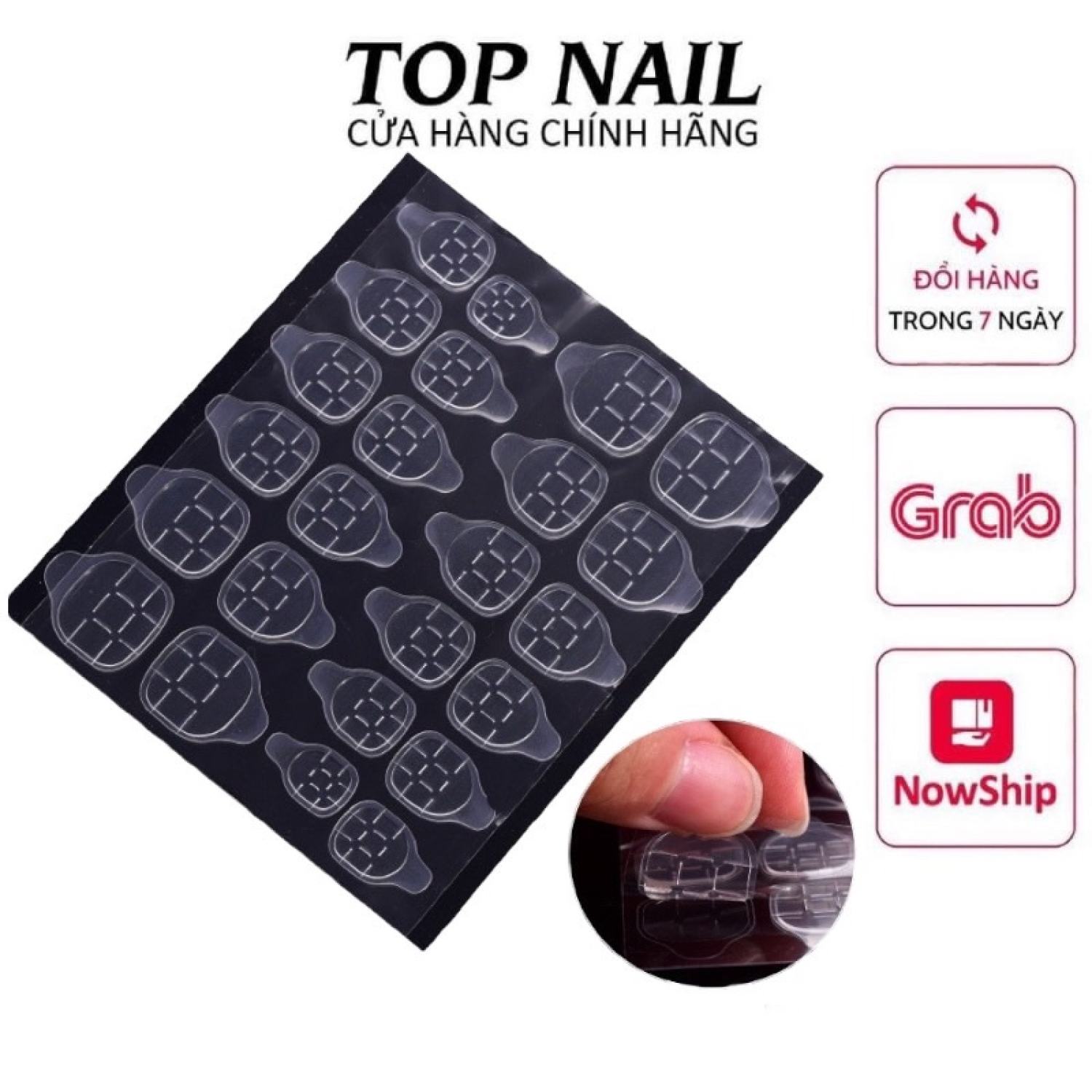 Tấm 24 miếng silicone dán nailbox