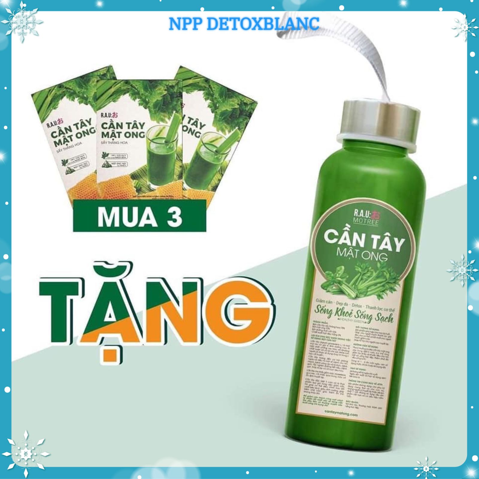 🔰🔰🔰Bột Cần Tây Mật Ong Nhật Bản Motree🔰🔰🔰 (Mua 3 Tặng 1 Chai Thủy Tinh)