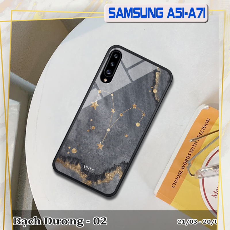 Ốp kính SAMSUNG A71 in cung hoàng đạo