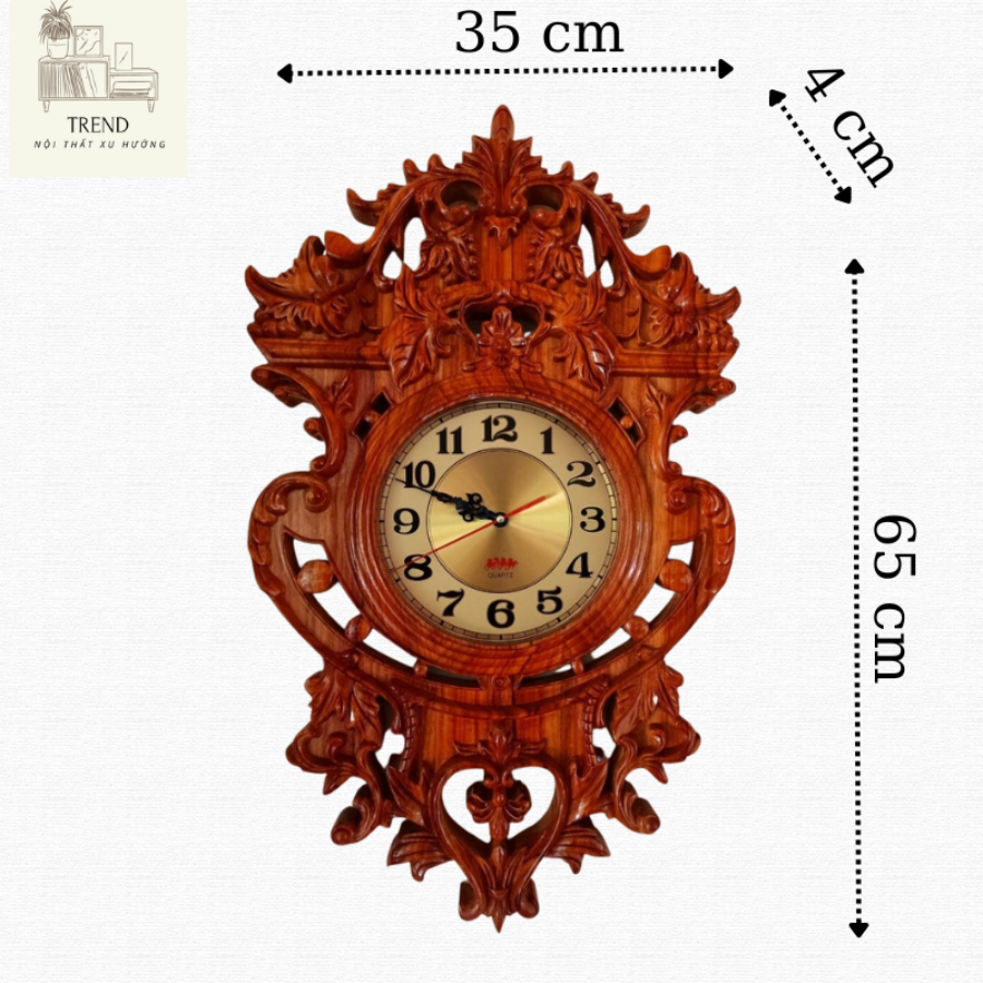 Đồng hồ gỗ, đồng hồ treo tường tân cổ điển