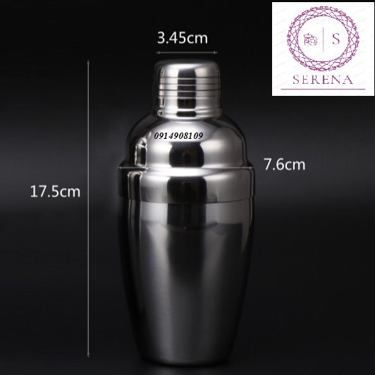 Bình lắc inox, bình shaker 350ml - 550ml - 750ml