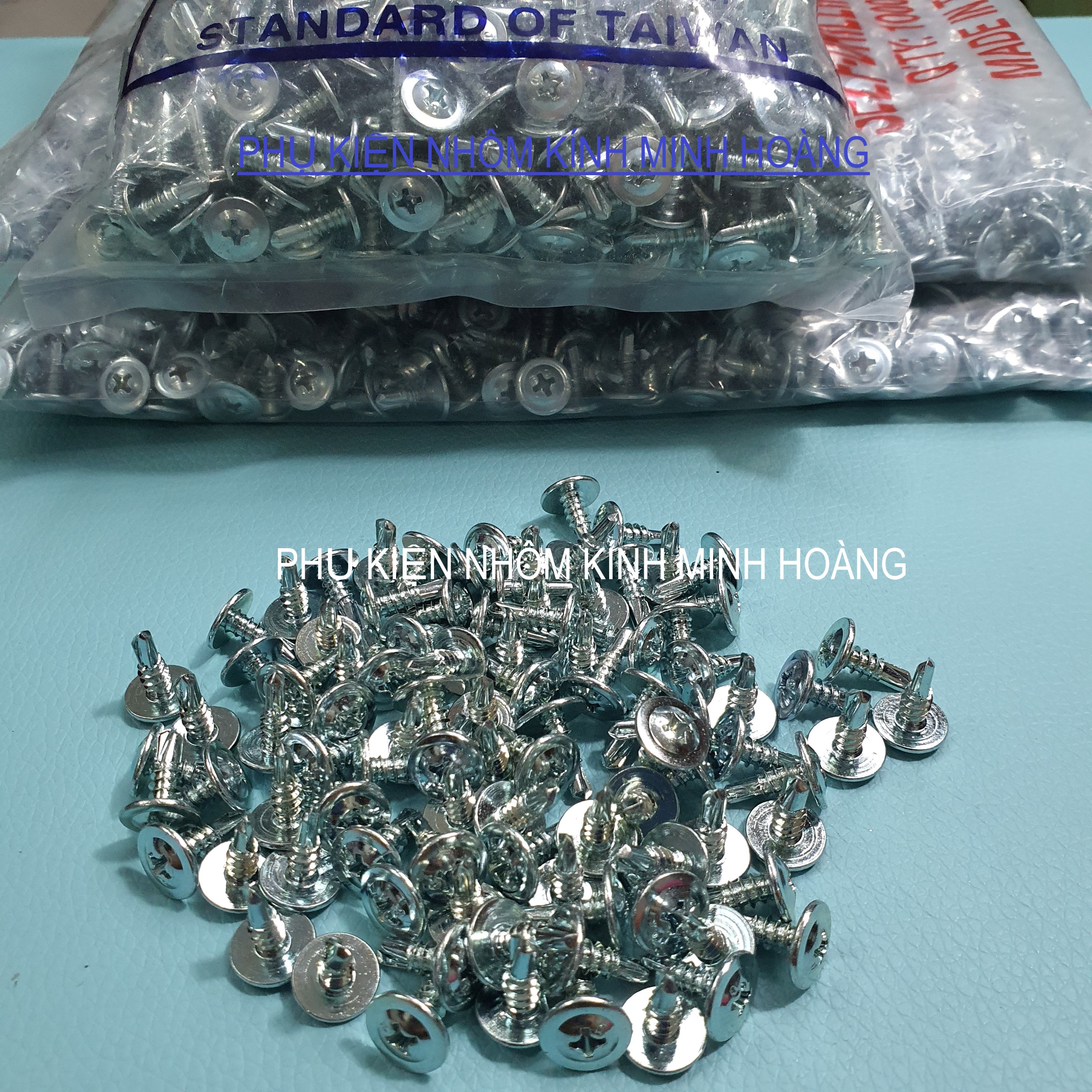Vít tự khoan đầu dù , vít bắn tôn 1.3cm (Bich 1000 con / 1.4 kg)