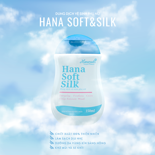 Dung dịch vệ sinh phụ nữ Hana soft silk