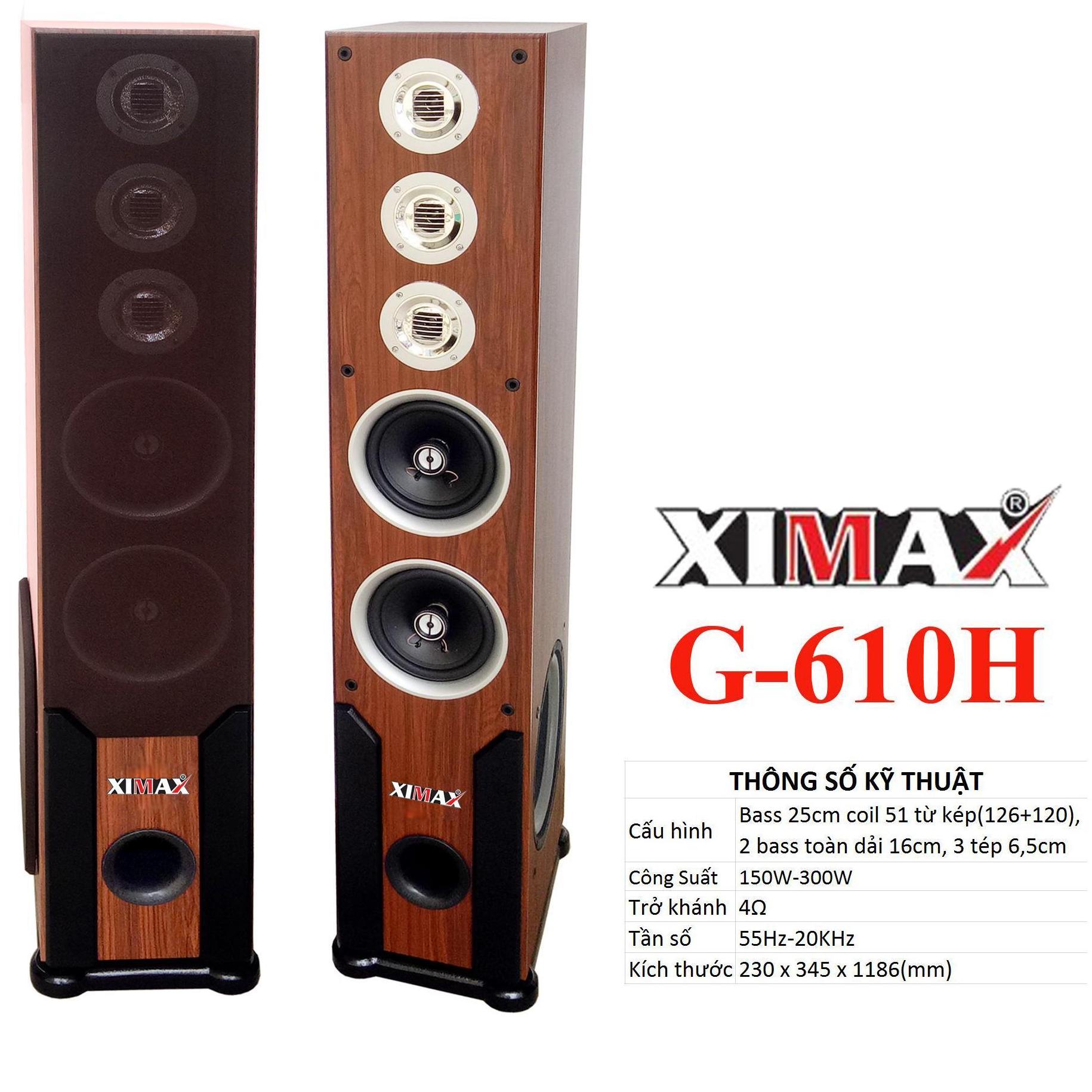 Loa cây XIMAX  G-610H (bass 25)