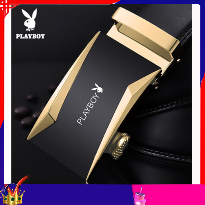 Thắt lưng da dây nịt nam thắt lưng nam doanh nhân thời trang khóa tự động playboy]