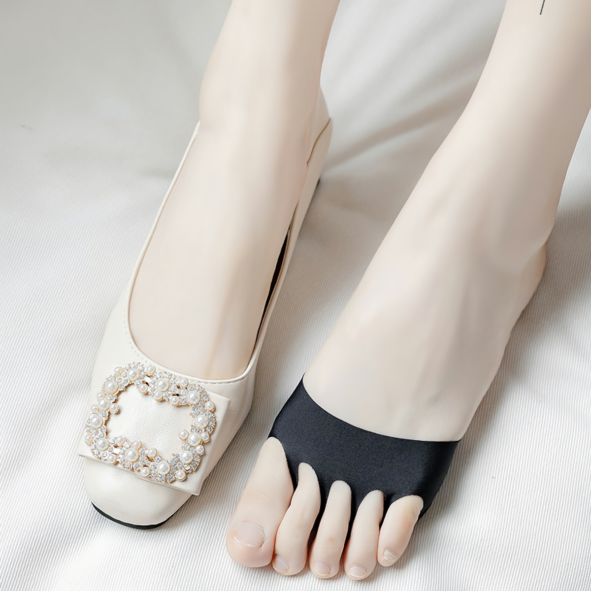 Loafers Socks - Women's Soft Rubber Breathable Socks, Multi-Colored Summer Socks