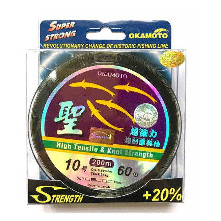 [HCM]Cước Câu Cá Okamoto 250m (cước thánh/ 4 con cá)