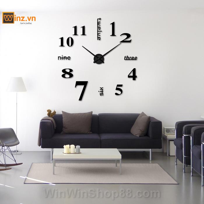 [HCM]Đồng hồ dán tường tự tạo DIY V.3