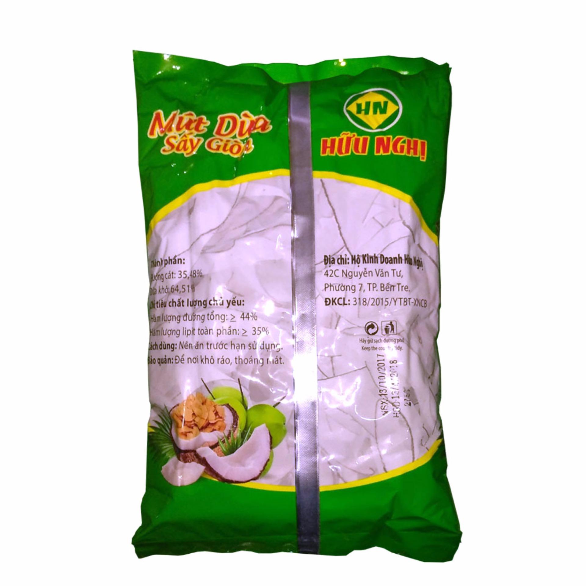 Combo 3 gói mứt dừa sấy giòn Hữu Nghị