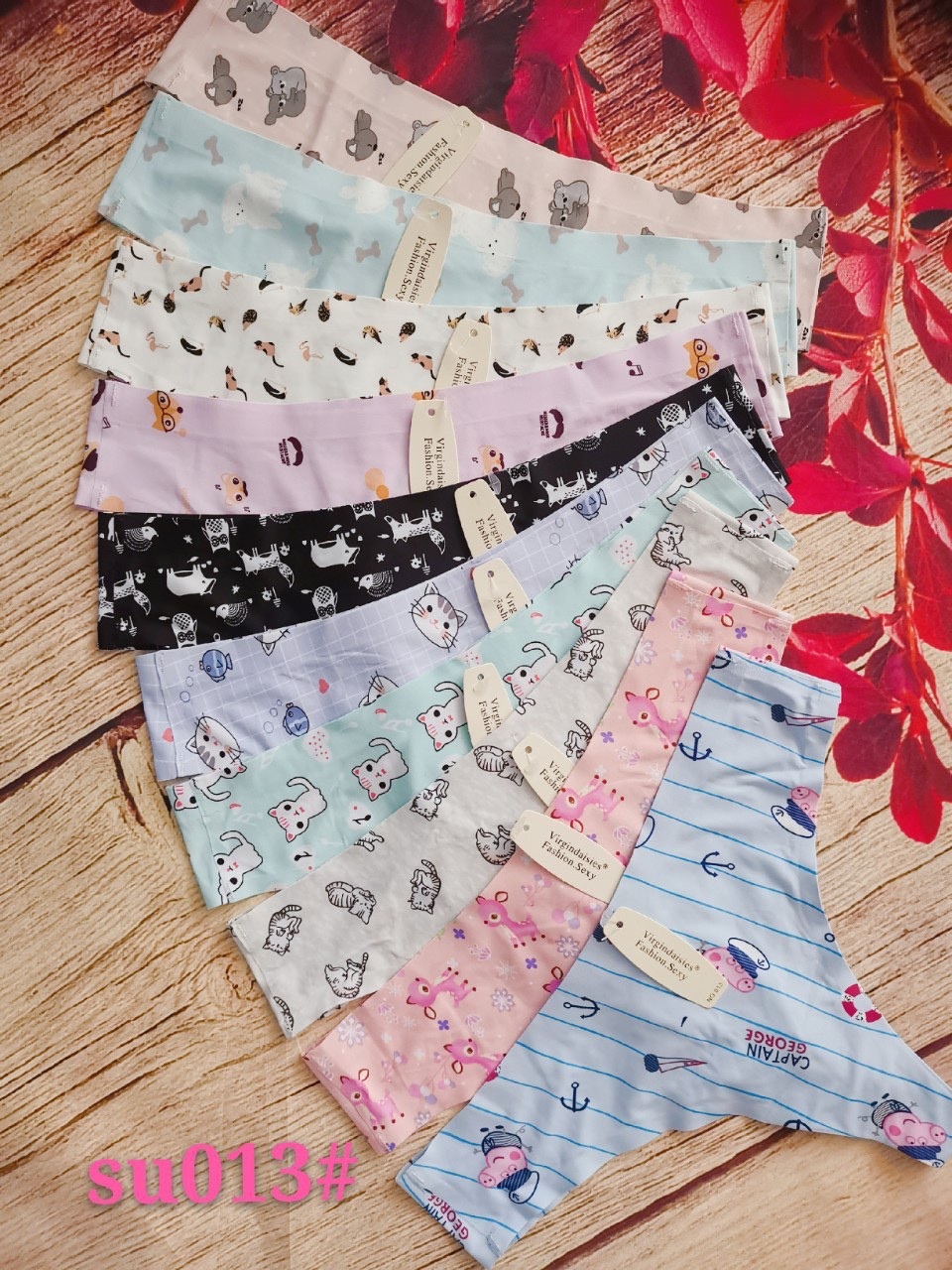 🌈 Combo 5 Quần Lọt Khe Su Họa Tiết VORONIN 1598 – Phong Cách Trẻ Trung, Mềm Mịn, Co Giãn 🌈
