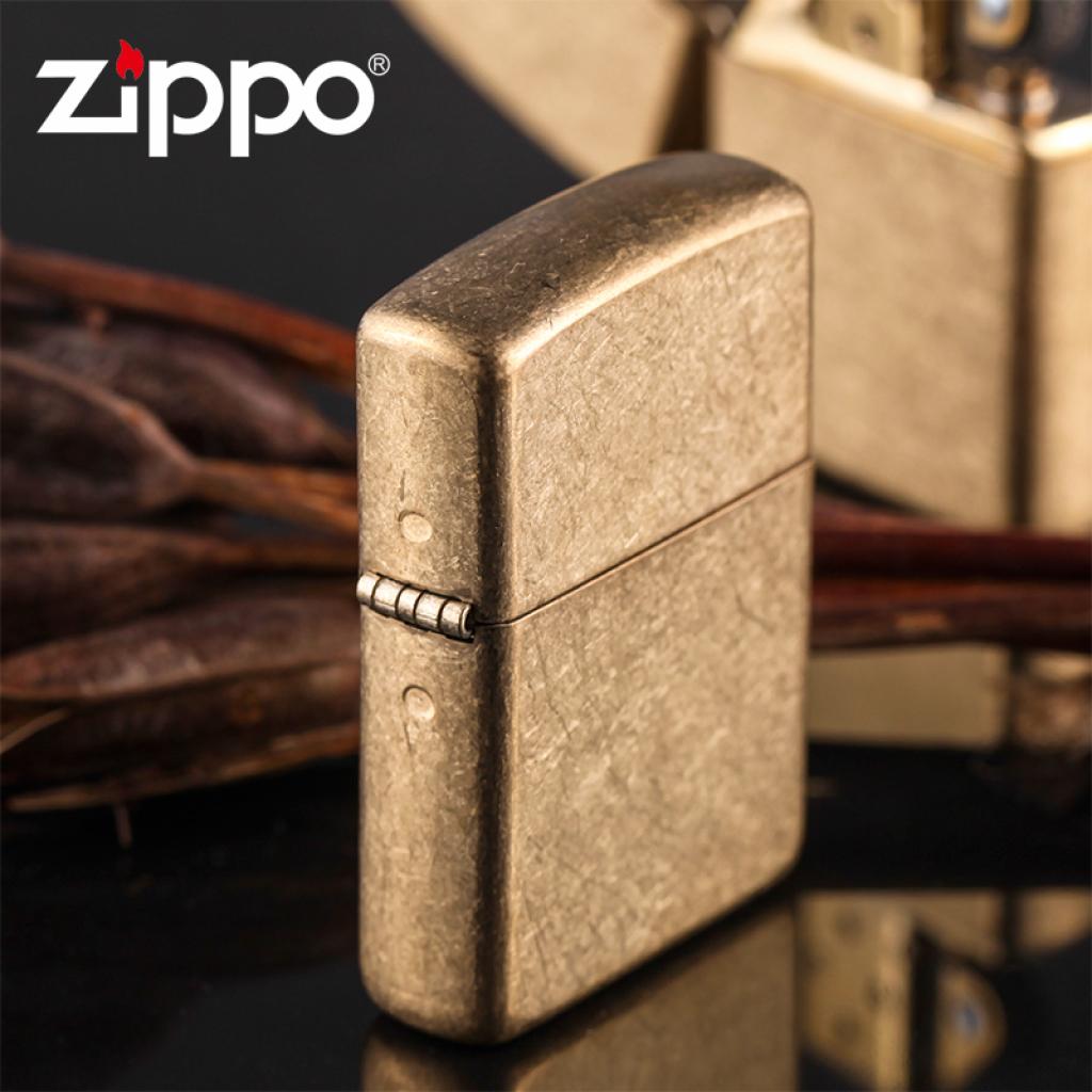 Bật lửa Zippo phổ thông classic mờ cát vàng xước bản Vỏ Dày (armor)