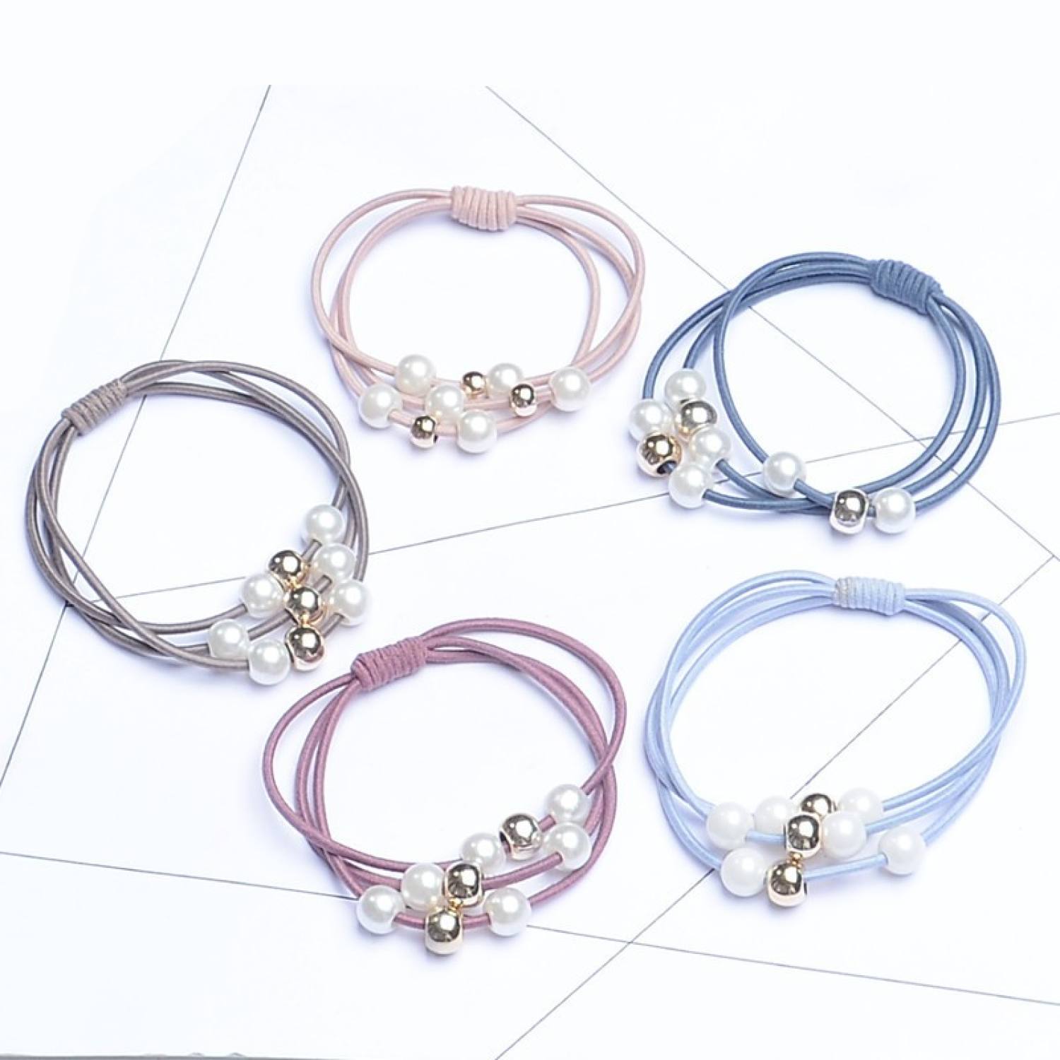 Dây Thun Cột Tóc Buộc Tóc Hạt Ngọc Nữ Đẹp Dễ Thương Style Hàn Quốc (Giá Sỉ Siêu Rẻ)