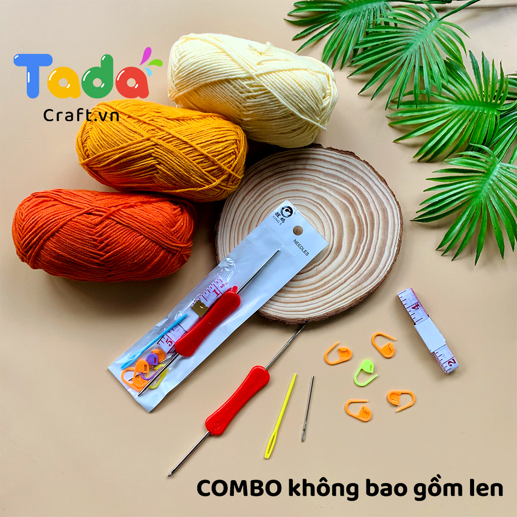 Combo kim móc, kim khâu, ghim định vị (không bao gồm len)
