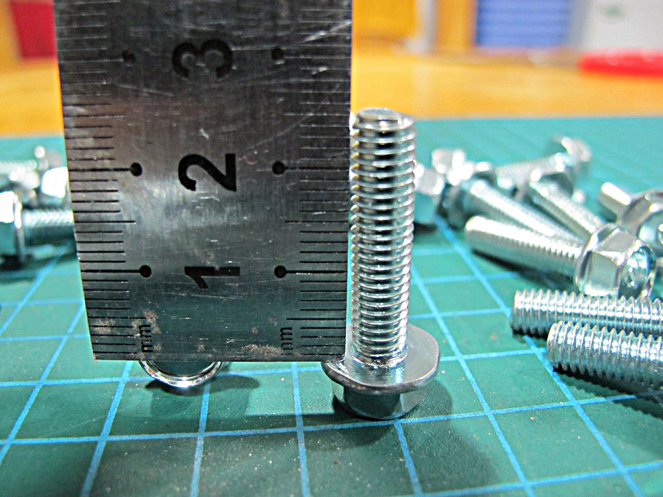 SET 20 Bulon Long Đền M6 x 25MM Răng Thuận