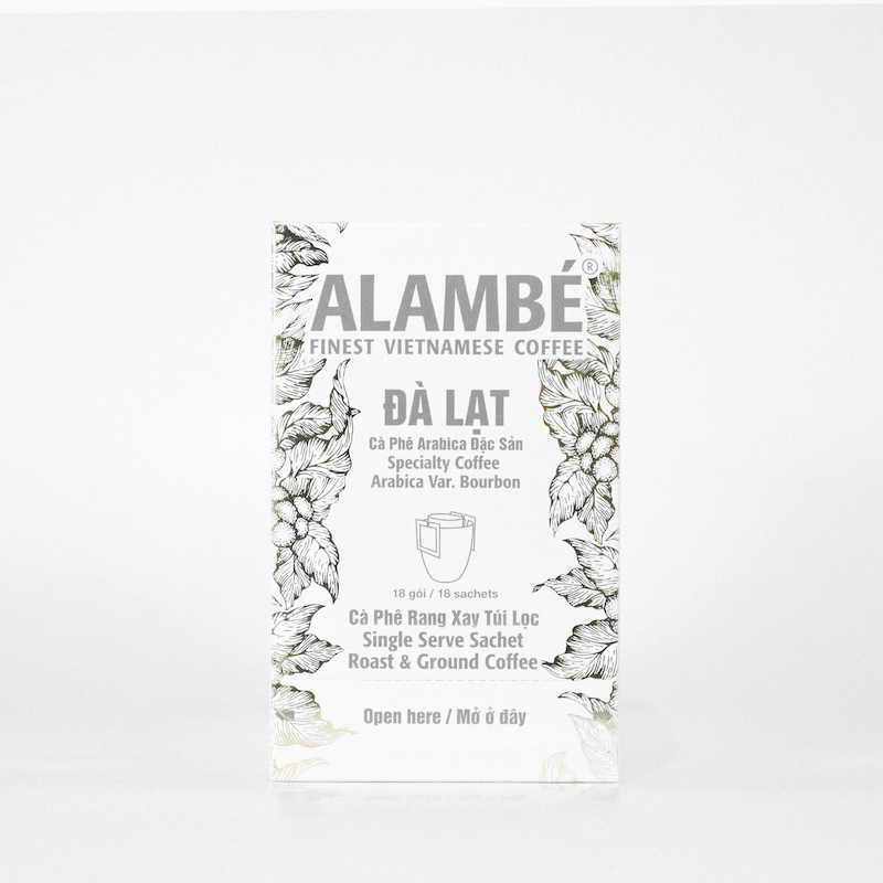 [HCM]CÀ PHÊ TÚI LỌC ALAMBÉ - ĐÀ LẠT (18 gói x 10g)