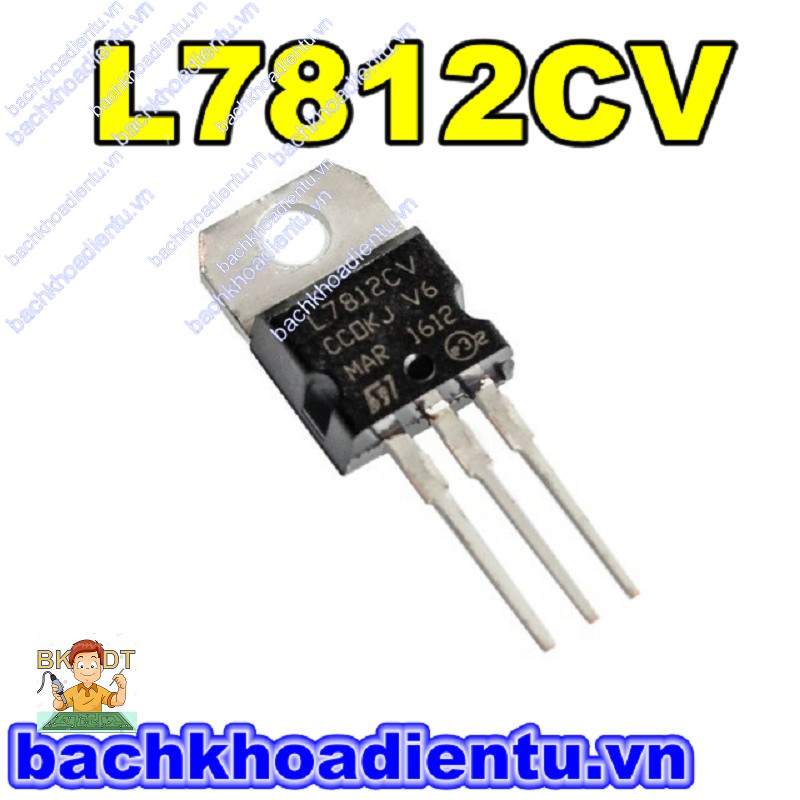 Ic nguồn ổn áp l7812 chính hãng.