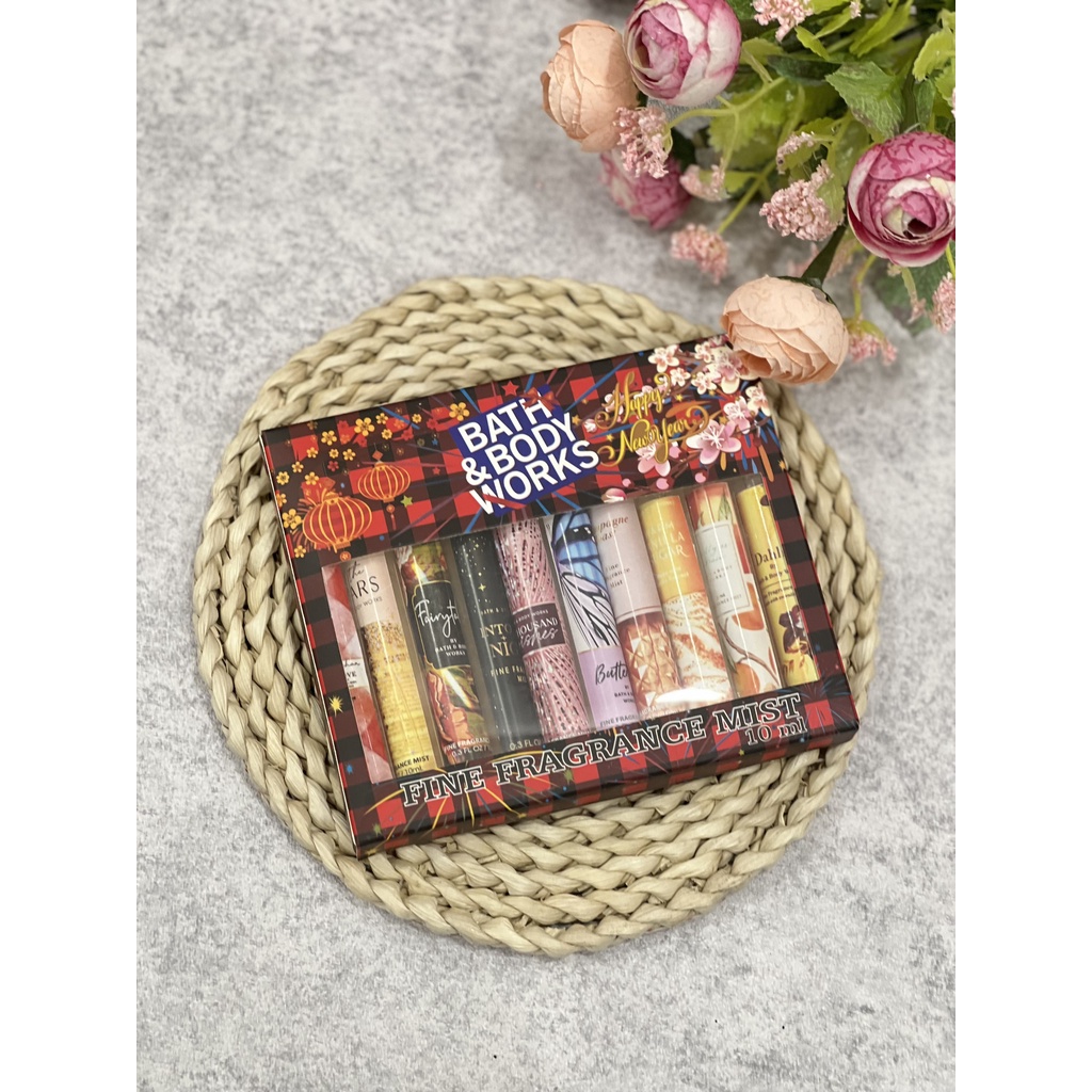 SET BODY MIST BATH & BODY WORKS 10ML CÓ HỘP