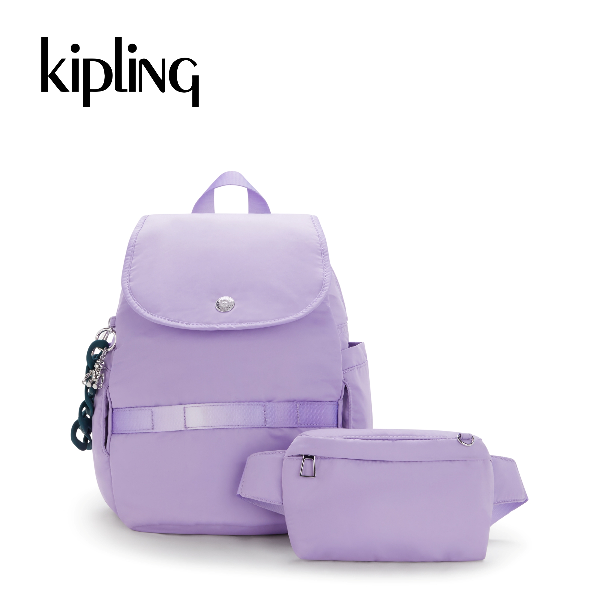 [Online Exclusive] Kipling Balo City Pack S - VT Ice lavender - HUKI7460