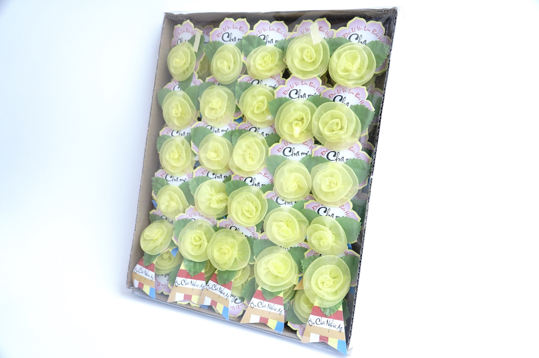 Bông hồng cái áo hoa hồng cài áo mùa Vu Lan Báo Hiếu Phật Giáo - Nhiều màu