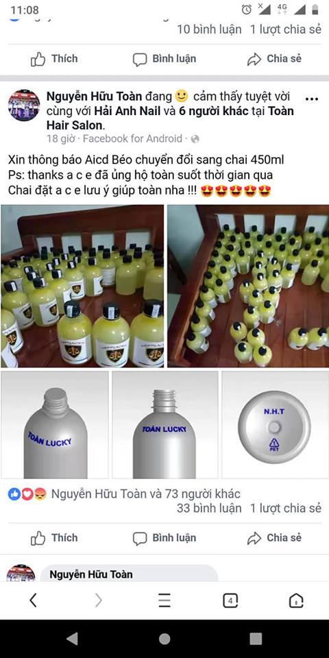 Phục Hồi tóc Axit Béo  450ml