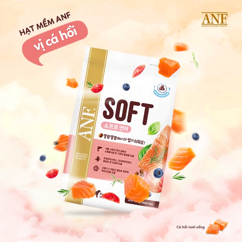 1.2kg Thức ăn HẠT MỀM cho chó mọi lứa tuổi ANF SOFT