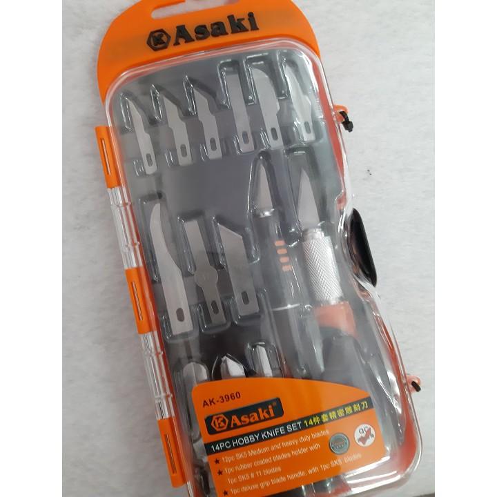 [HCM]Bộ lưỡi dao khắc và tách chiết cao cấp ASAKI