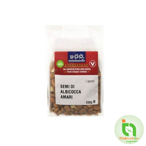 Nhân hạt mơ đắng hữu cơ Sottolestelle 250g