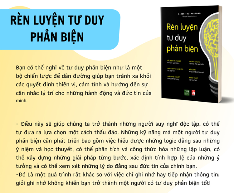 Sách - Rèn Luyện Tư Duy Phản Biện